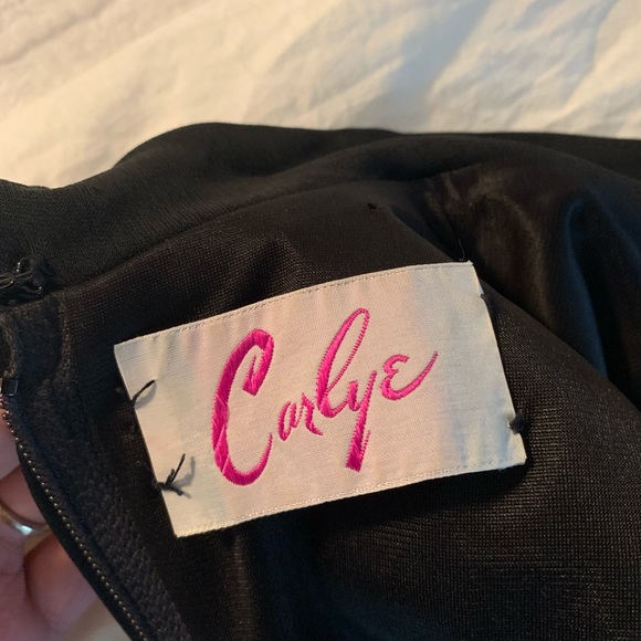 VTG 60s maxi floor length mock neck dress with matching belt - Picture 6 of 6